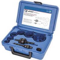 Coffret de scies-cloches haut de gamme pour &eacute;lectriciens, 8 morcea Nassau Supply