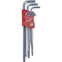 JBHK-9XL Extra Long Ball Nose Hex Key Set, 9 Pcs., Imperial Nassau Supply