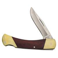 Sportsman Knife with Curved Handle, 2-5/8" Blade, Stainless Steel Blade, Wood Handle Nassau Supply