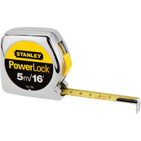 PowerLock<sup>®</sup> Measuring Tape, 1"/16ths of an Inch x 16', 16th Milimeters Graduations TK989 | Nassau Supply