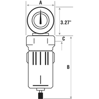 Compressed Air Filters, Modular, 3/4" NPT, Automatic Drain Nassau Supply