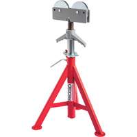 Roller Head Low Pipe Stand #RJ-98, 59-104 cm Height Adjustment, 12" Max. Pipe Capacity, 1000 lbs. Max. Weight Capacity TNX169 | Nassau Supply