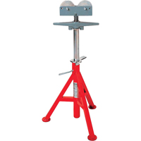 Roller Head  High Pipe Stand #RJ-99, 82-140 cm Height Adjustment, 12" Max. Pipe Capacity, 1000 lbs. Max. Weight Capacity TNX170 | Nassau Supply