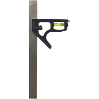 &eacute;querre combin&eacute;e pouces/m&eacute;trique, 12" lo, 1/8"/1/16"/1/32"/1 mm Graduations, Acier inoxydable, Ordinaire Nassau Supply