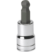 SAE Bit Socket, Hex Ball, 3/8" x 1.968" L, 3/8" Drive Nassau Supply