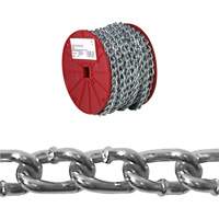 Chaîne torsad&eacute;e, Acier &agrave; faible teneur en carbone, #2 x 125' (38,1 m) l, Charge d'utilisation 310 lb (0,155 tonne) Nassau Supply