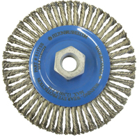 Wire Wheel Brushes, 5-7/8" Dia., 0.02" Fill, 5/8"-11 Arbor, Stainless Steel TT273 | Nassau Supply