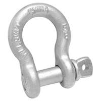 Anchor Shackle, 1/4", Screw Pin, Hot Dip Galvanized TTB835 | Nassau Supply