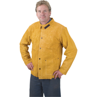 Welding Jacket, Leather, Medium, Golden Brown™ TTU384 | Nassau Supply