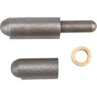 Weld-On Hinge, 0.315" Dia. x 1.969" L, Mild Steel w/Fixed Steel Pin TTV434 | Nassau Supply