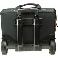 Tradesman Pro Rolling Tool Bag, Ballistic Polyester, 24 Pockets, Black/Orange Nassau Supply