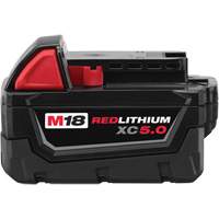 Bloc-piles &agrave; capacit&eacute; &eacute;tendue M18 Redlithium XC5.0 , Lithium-ion, 18 V, 5 A Nassau Supply