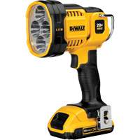 Projecteur &agrave; del pour chantier, DEL, 1000 Lumens, Piles Rechargeable Nassau Supply