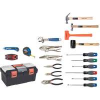 Essential Tool Set with Plastic Tool Box, 28 Pieces TYP013 | Nassau Supply
