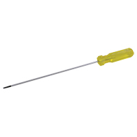 Tournevis &agrave; fente d'&eacute;lectricien, Tige de 1/8", Ronde, 6-1/2" lo, Prise en Plastique Nassau Supply