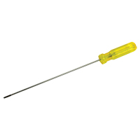 Tournevis &agrave; fente d'&eacute;lectricien, Tige de 1/8", Ronde, 11-1/2" lo, Prise en Plastique Nassau Supply