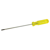 Tournevis &agrave; fente d'&eacute;lectricien, Tige de 5/32", Ronde, 9-1/2" lo, Prise en Plastique Nassau Supply