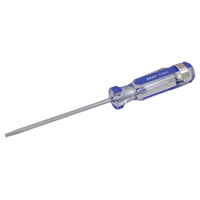 Tournevis &agrave; fente, Tige de 1/8", Ronde, 5-1/2" lo, Prise en Plastique Nassau Supply