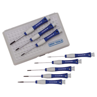 Jeu de tournevis de pr&eacute;cision, 8 mcx Nassau Supply