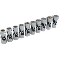 Jeu de douilles cardan, 10 Mcx, Prise de 3/8" Nassau Supply