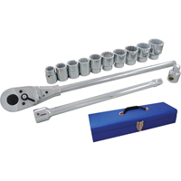 Jeu de douilles et accessoires, 15 Mcx, Prise de 3/4" Nassau Supply
