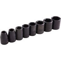 Jeu de douilles, 8 Mcx, Chocs, Prise de 3/8" Nassau Supply