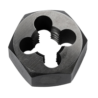 &eacute;crou &agrave; refileter hexagonale, dia. 1"/1-1/4", Filet de 1/4"-18, Acier au carbone/Acier au chrome Nassau Supply