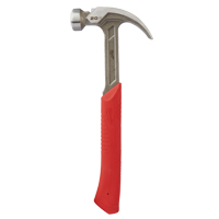 Curved Claw Smooth-Face Hammer, 20 oz., Solid Steel Handle, 14" L TYX945 | Nassau Supply