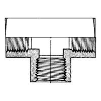 Female Pipe Tees, Brass, 1/8" Nassau Supply