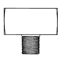 Male Branch Tee, Brass, 1/8" Nassau Supply