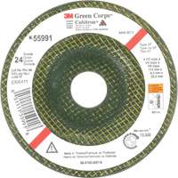 Green Corps™ Depressed Centre Wheel, 4-1/2" x 1/4", 7/8" arbor, Ceramic, Type 27 UAE291 | Nassau Supply