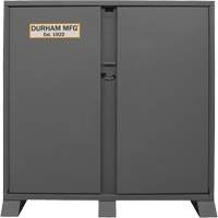 Jobsite Storage Shelving Cabinet, Steel, 47.5 Cubic Feet, Grey Nassau Supply