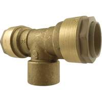 Quickline Air Piping Tee Connect, Brass, 1/2" Nassau Supply