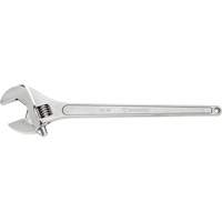 Adjustable Wrench, 24" L, 2-7/16" Max Width, Chrome UAJ364 | Nassau Supply