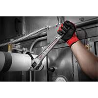 Aluminum Offset Pipe Wrench, 2" Jaw Capacity, 18" Long, Powder Coated Finish, Ergonomic Handle UAL241 | Nassau Supply