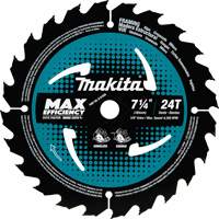 Carbide-Tipped Max Efficiency Framing Circular Saw Blade, 7-1/4", 24 Teeth, Wood Use Nassau Supply