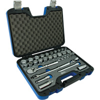 Jeu d'Accessoires pour douilles SAE & m&eacute;triques &agrave; 12 pans, 33 Mcx, Prise de 3/8" Nassau Supply