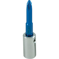 Douille tournevis &agrave; embout bleu, Phillips, #2, Prise 1/4" Nassau Supply
