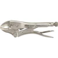 Locking Pliers with Wire Cutter, 10" Length, Curved Jaw UAV666 | Nassau Supply