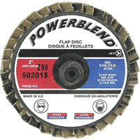 Disque &agrave; feuillets PowerBlend Roll-On, 2" x Type R, Grain Z80 Nassau Supply