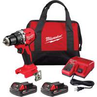 Ensemble perfomarteau/tournevis compact sans balai  M18, Lithium-ion, 18 V, Mandrin 1/2", Couple 550 lb-po Nassau Supply