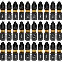30-Piece FLEXTORQ&reg; Impact Driver Bit Set, Phillips, #2, 1/4" Drive Nassau Supply