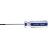 Tournevis Philips bleu transparent avec bandes, #0, Prise Plastique Nassau Supply