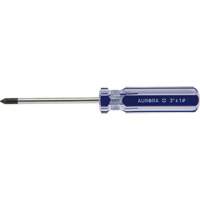 Tournevis Philips bleu transparent avec bandes, #1, Prise Plastique Nassau Supply