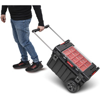 Arx&reg; Rolling Tool Chest, 23-4/5" x 16" x 15-3/5", Black Nassau Supply