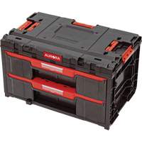 Arx&reg; 2-Drawer Toolbox, 23-1/10" x 15" x 13-2/5", Black Nassau Supply