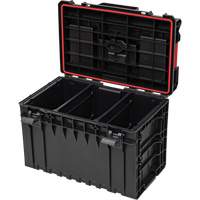 Arx Large Toolbox, 23" x 15-1/5" x 16-1/2", Black Nassau Supply