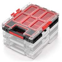 Arx Medium Organizer with Bins, 10-3/10" x 14-3/10" x 3", Black Nassau Supply