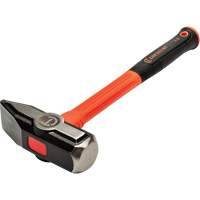 Marteau de forgeron fibre de verre, Poids de la t&ecirc;te 4 lb, 14" lo Nassau Supply