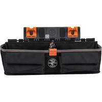 Bucket Work CentreS-Hook Large Pouch Module, Nylon, 3 Pockets, Black/Orange Nassau Supply